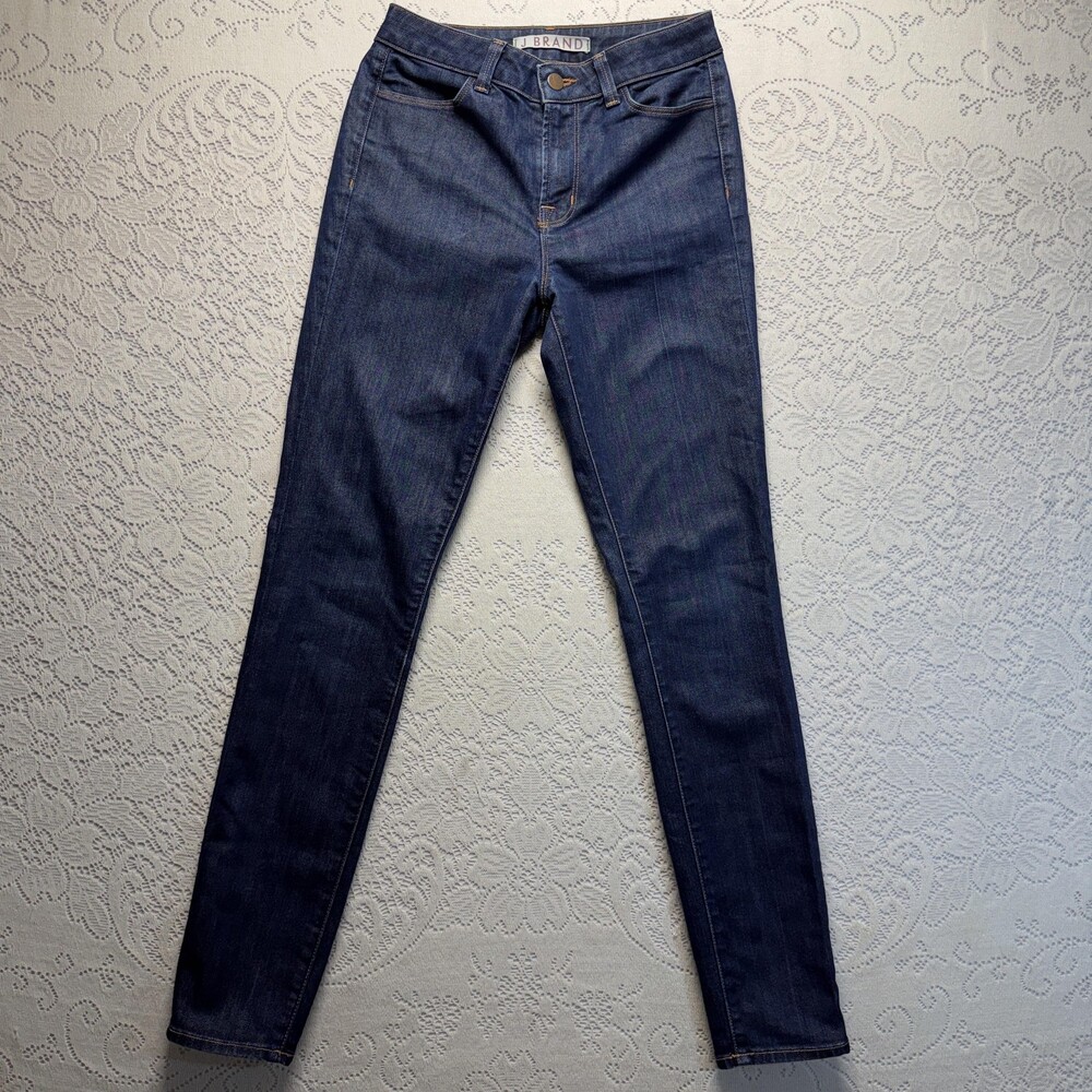 J Brand‎ Oslo Skinny Jeans Womens 26 Blue Mid Rise Stretch Dark Wash USA